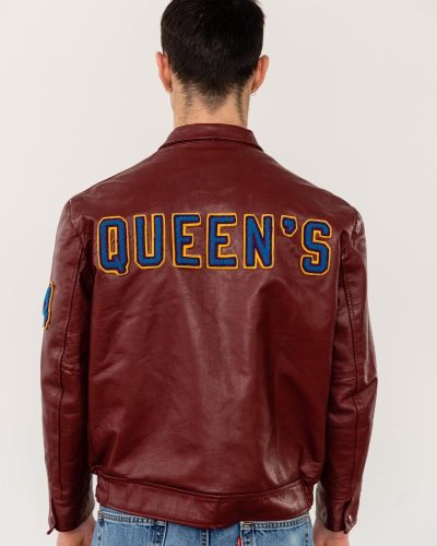 Varsity Leather Jacket From Queen's University
