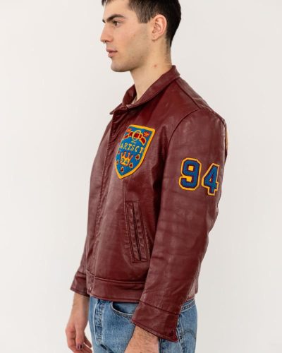Varsity Leather Jacket From Queen's University