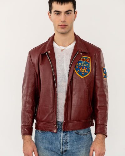 Varsity Leather Jacket From Queen's University