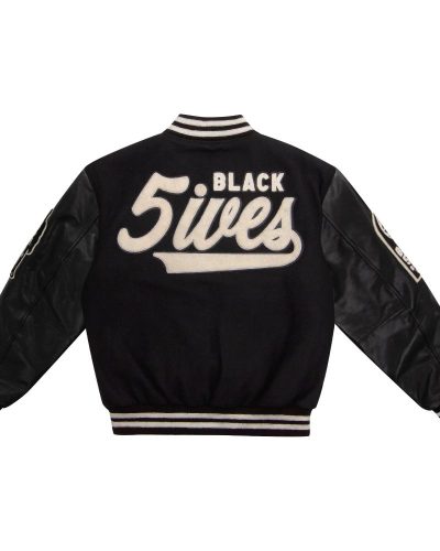 Black Fives Varsity Jacket