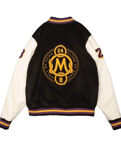 LA Lakers Black Mamba Hall Of Fame Kobe Bryant Varsity Jacket