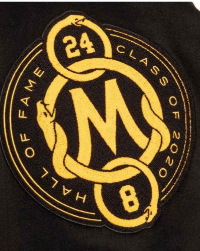 LA Lakers Black Mamba Hall Of Fame Kobe Bryant Varsity Jacket