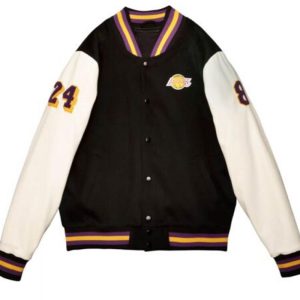 LA Lakers Black Mamba Hall Of Fame Kobe Bryant Varsity Jacket