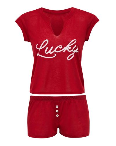 Lucky Tee In Red