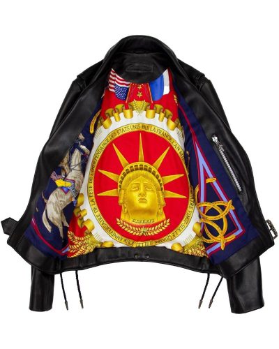 Chrome Hearts Hermès Lined JJ Dean Leather Jacket