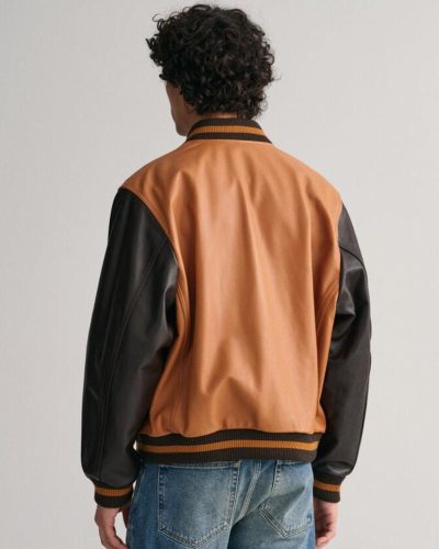 Leather GANT Varsity Jacket
