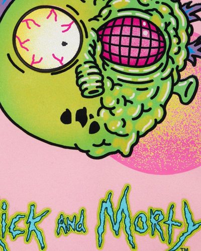 Men's Freeze Max Pink/white Rick And Morty Morty Varsity Full Zip Jacket