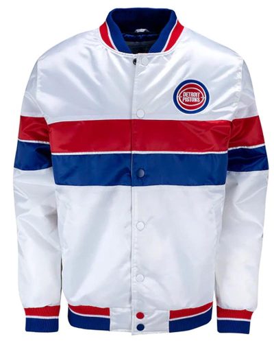 35th Anniversary Detroit Pistons White Jacket