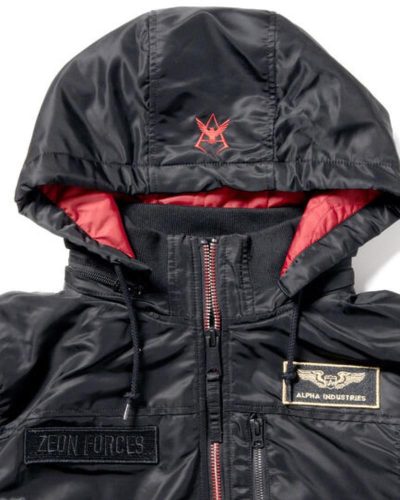 STRICT-G x ALPHA Mobile Suit Gundam Hooded Rib Jacket