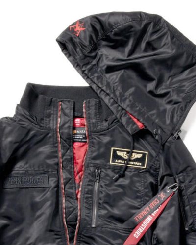 STRICT-G x ALPHA Mobile Suit Gundam Hooded Rib Jacket