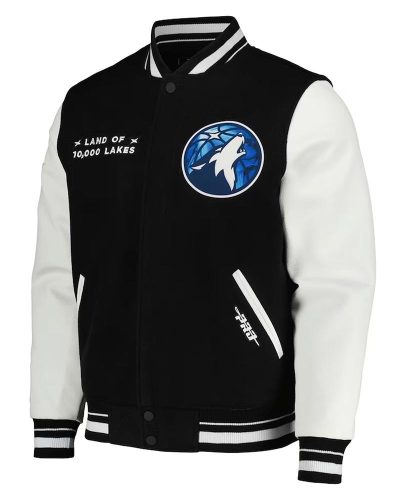 Minnesota Timberwolves 2024 City Edition Black Varsity Jacket