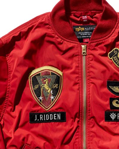 Strict-G Alpha Industries Red Ma-1 Jacket