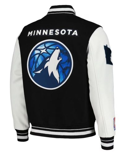 Minnesota Timberwolves 2024 City Edition Black Varsity Jacket