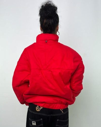 Red 90s Marlboro Puffer Jacket Coat