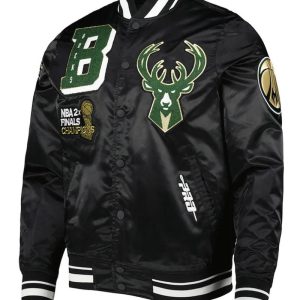 Milwaukee Bucks Mash Up Capsule Satin Jacket