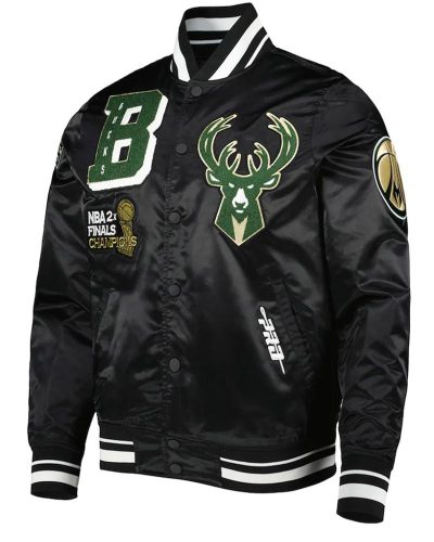 Milwaukee Bucks Mash Up Capsule Satin Jacket