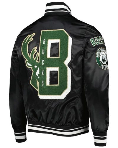 Milwaukee Bucks Mash Up Capsule Satin Jacket