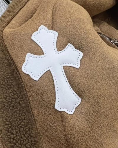 Chrome Hearts Reversible Leather And Fur Hooded Jacket