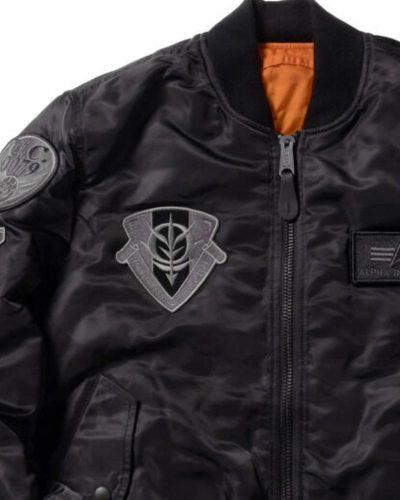 STRICT-G x ALPHA Mobile Suit Gundam Zeon MA-1 Jacket