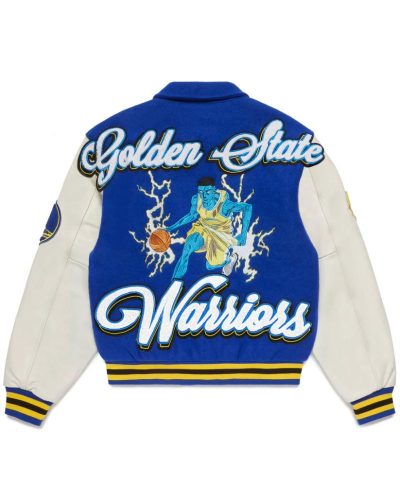 NBA Golden State Warriors Blue Varsity Jacket