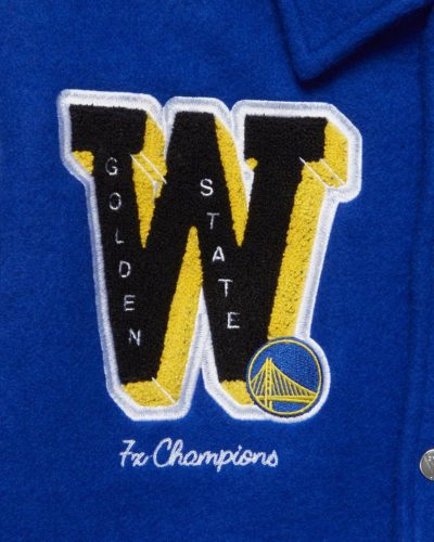 NBA Golden State Warriors Blue Varsity Jacket