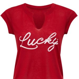 Lucky Tee In Red