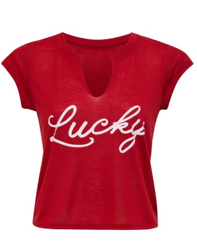 Lucky Tee In Red