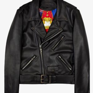 Chrome Hearts Hermès Lined JJ Dean Leather Jacket