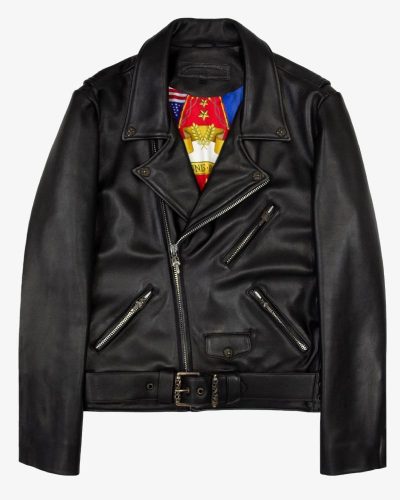 Chrome Hearts Hermès Lined JJ Dean Leather Jacket