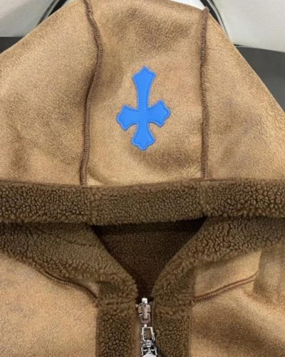 Chrome Hearts Reversible Leather And Fur Hooded Jacket