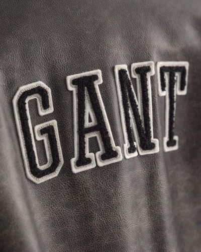 Leather GANT Varsity Graphite Jacket