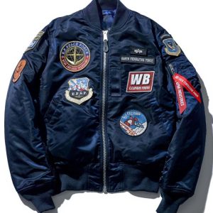 STRICT-G x ALPHA Mobile Suit Gundam White Base MA-1 Jacket
